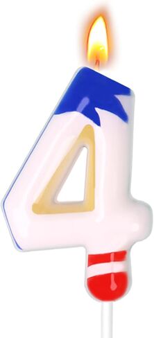 Cartoon Dark Blue Birthday Candle, Number Candles for Cake Topper, Birthday Decoration, Cartoon Party Supplies (Dark Blue, Number 5) in Kuwait