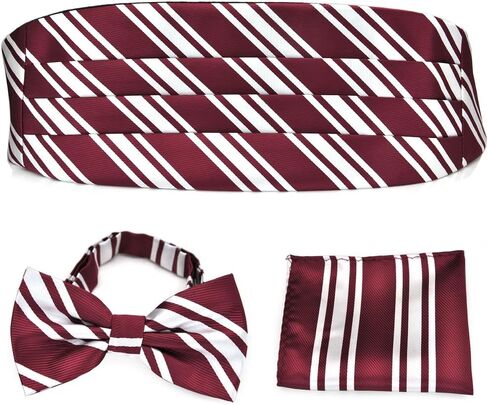 Koolele Cummerbunds Belt & Men's Bow Tie & Pocket Square - لأحداث ربطة عنق الرجال السوداء in Saudi Arabia