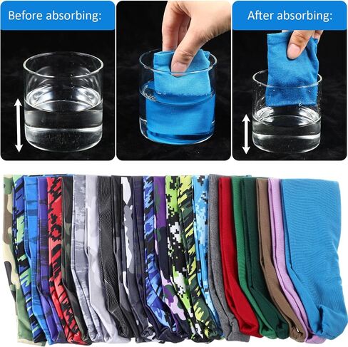 24 Pcs Sports Headbands for Men Workout Sweatbands for Women Stretchy Non Slip Hairband Moisture Wicking Running Headband for Running Hiking Cycling Yoga Exercise in Saudi Arabia