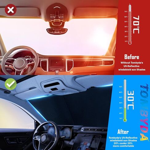 الزجاج الأمامي Sunshade for Ford Escape 2013-2019 الإكسسوارات الأمامية النافذة الشمسية الظل المخصصة لعلامات الشمس ذات الطبقات المزدوجة in Saudi Arabia
