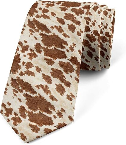 Feelyou Leopard Print Men's Ties 3.1x57 Inch Kids Cheetah Print Funny Ties for Men Gift Animals Print Theme（No Real Fur） in Saudi Arabia