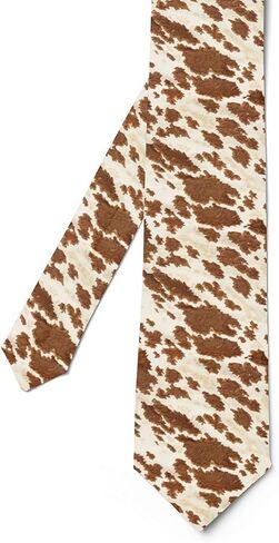 Feelyou Leopard Print Men's Ties 3.1x57 Inch Kids Cheetah Print Funny Ties for Men Gift Animals Print Theme（No Real Fur） in Saudi Arabia