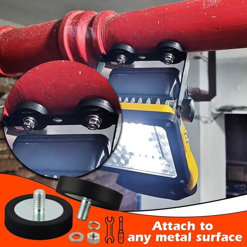 ULIBERMAGNET 4Pack Pot Magnets، مغناطيس دائري قوي من النيوديميوم مع خيط ذكر M8، تركيب مغناطيسي قوي قابل للإزالة للإضاءة والأدوات والمعدات مع الترباس in Kuwait