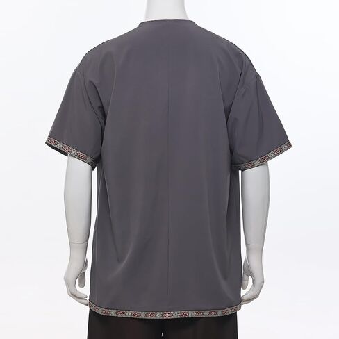 GRACEART Mens Medieval Viking Tunic LARP Knight Warrior Renaissance Shirt Pirate Cosplay Costume Without Belt in Saudi Arabia
