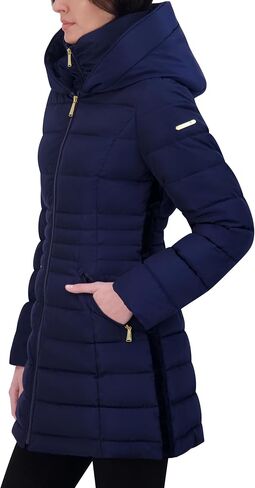 Laundry by Shelli Segal Women's Mid Length Windbreaker Puffer Jacket in Saudi Arabia