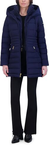 Laundry by Shelli Segal Women's Mid Length Windbreaker Puffer Jacket in Saudi Arabia
