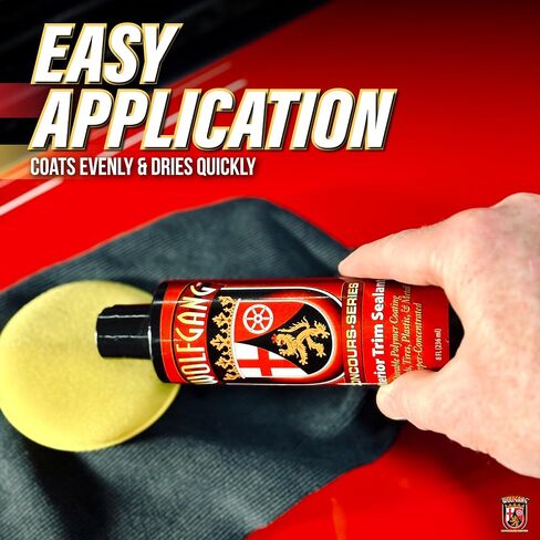 Wolfgang Concours Series Exterior Trim Sealant | Protects Plastics, Rubber, Vinyl & Metal | Clear Finish & UV Protection | 8 Oz | WG-3000 | Long-Lasting Sealant for Exterior Surfaces in Kuwait
