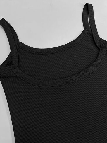 نساء الصيف قمم عارية الذروة قمم الدبابات الأساسية اللطيفة 2025 Crew Neck Camisole Spaghetti Strap Out Out Slim Fit Terts in Kuwait