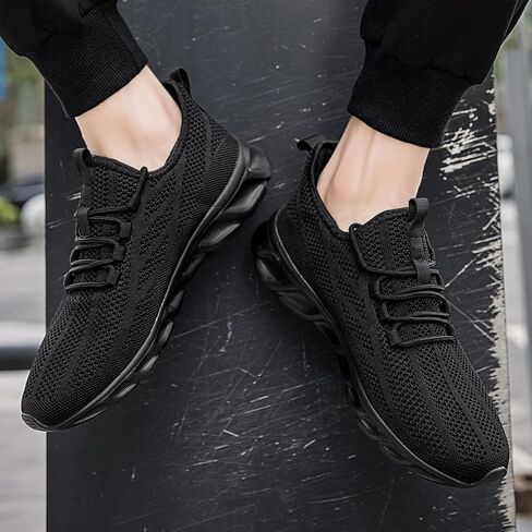 ZGPWZWL Mens Running Shoes Fashion Sneakers Tennis Gym Golf Lightweight Walking Training Jogging Breathable Comfortable Shoes in Saudi Arabia