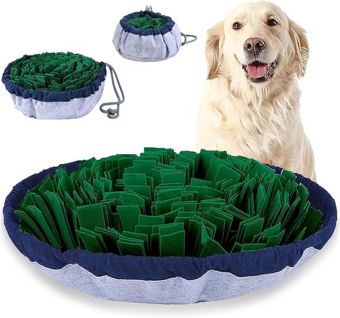 PET ARENA Snuffle Mat for Dogs, Cats - 25" x 25’’ Dog Snuffle Mat Interactive Feed Game for Boredom, Encourages Natural Foraging Skills and Stress Relief for Small/Medium/Large Dogs in Kuwait