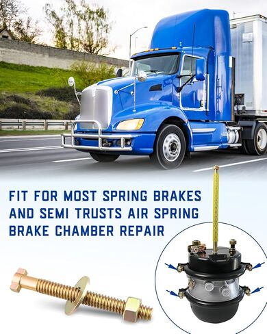 10 حزم الترباس قفص الفرامل ، الترباس Air Cagebolt ، لمعظم شاحنات شبه وفرامل نابض الهواء ، استبدل Bendix 800921 TR800921 in Saudi Arabia