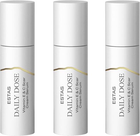 Scar Cream -Daily Vitamin E & C with Silicone, 0.5 oz -Effective for Old & New Scars on Face & Body, Ideal for Surgical, Burn, C-Section & Acne Scars, Vegan + Cruelty Free, Fragrance Free in Saudi Arabia