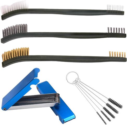 Carburetor Cleaning Kit, Torch Tip Cleaner Brush Set, Throttle Body Dirt Remove Cleaner for Chainsaw Gas Orifices Welding Motorcycle ATV Carburetor Jet Stove Nozzles Shower Heads in Saudi Arabia