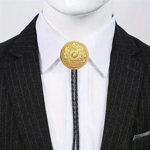 Jeilwiy Bolo Tie for Men, Western Bolero Tie Cowboy Ties Native American Cowgirl Bolo Tie Accessories for Men Women in Saudi Arabia