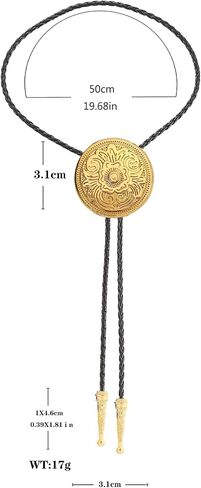 Jeilwiy Bolo Tie for Men, Western Bolero Tie Cowboy Ties Native American Cowgirl Bolo Tie Accessories for Men Women in Saudi Arabia