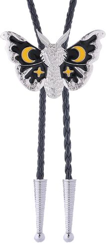 Gelconnie Bolo Tie للرجال Western Cowboy Netclace Gold Moth Bolero Opal Necktie Butterfly Bolo Tie Necklace for Women in Kuwait