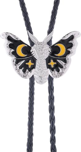 Gelconnie Bolo Tie للرجال Western Cowboy Netclace Gold Moth Bolero Opal Necktie Butterfly Bolo Tie Necklace for Women in Kuwait
