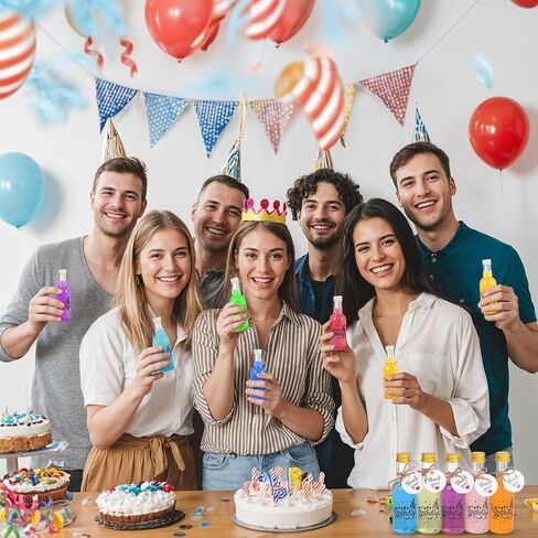 50 عبوة من زجاجات المشروبات الكحولية الصغيرة من OurWarm، 1.7 أونصة/50 مل من زجاجات النبيذ الصغيرة مع أغطية لولبية ذهبية وعلامات وحبال، وزجاجات فارغة لعصير النبيذ والكحول والمشروبات الكحولية محلية الصنع وحفلات أعياد الميلاد وحفلات الزفاف in Saudi Arabia