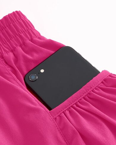 JiAmy Girls Athletic Shorts Quick Dry Running Dance Workout Gym Flowy Shorts Girls Skorts with Pockets 5-14 Years in Saudi Arabia