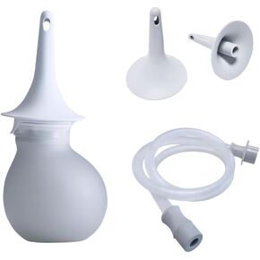 Navina Mini Start Set - Low-Volume Enema, Irrigation System for Instant Relief – Comfortable, Discreet, and Reusable - Includes 185ml Water Bulb, Extension Tube, and 5 Rectal Cones