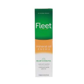 Special pack of 5 FLEET ENEMA MINERAL OIL 4.5 oz
