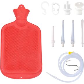 TopQuaFocus Enema Kit for Men and Women - 2L Capacity Douche and Enema Bulb for Colon Detox Cleanse, with Coffee Enemas for Effective Colon Cleanse
