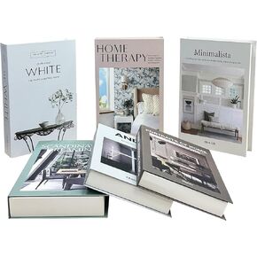 6 PCS Folded Decorative Books | Designer Decor for Coffee Tables, Shelves, Living Rooms, Entryways
