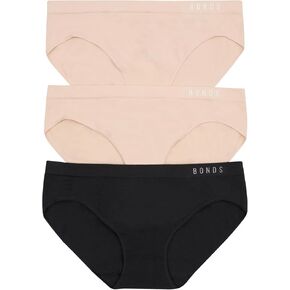 Bonds Seamless Invisi Hipster Underwear in Cotton-Rich Blend for Women, 3-Pack in Kuwait