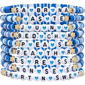 9 PCS for Sabrina Friendship Bracelets: Merchandise for Fans' Birthdays, Concert Outfits, and Party Favors, Gifts for Fan