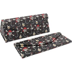 Real Sic Glasses Case for Men and Women - Magnetic Folding Hard Shell Sunglass Holder - Inspired by Halloween/Horror/Occult