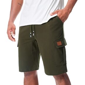 شورتات سويانجي رجالي شورت رياضي مرنة مرنة مرنة السراويل القصيرة في الهواء الطلق شورتات عدة جيوب in Kuwait