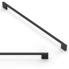 6 Pack Matte Black Cabinet Pulls 12.6 Inch(320mm) Kitchen Cabinet Handles Solid Zinc Alloy Cabinet Hardware Drawer Pulls