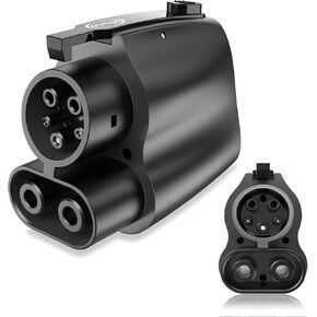 NACS to CCS Adapter,Tesla to CCS1 Supercharger Adapter 500A 1000V Fast Charger for V3/V4 DC Charging Stations, Compatible with Ford, GM, Rivian EVS Black