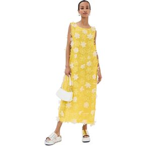 La Vie Style House Women's Organza Floral Maxi A Line
