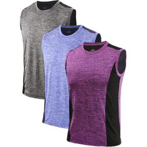 Air Curvey 3 Pack Men Men Men Toxt Tops Tops Ocleveless Muscle Gym Tank Top Quick Quick Dry