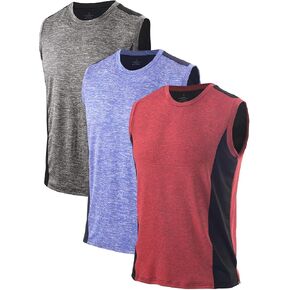Air Curvey 3 Pack Men Men Men Toxt Tops Tops Ocleveless Muscle Gym Tank Top Quick Quick Dry in Kuwait