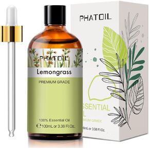 100ML Vanilla Essential Oil, Huge 3.38fl.oz Bottle Vanilla Oil, Pure Aromatherapy Essential Oils for Diffuser, Humidifier, Scented Oils for Soap, Candle Making