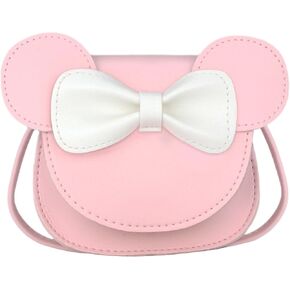 LoveWLC Cartoon Little Mouse Ear Bow Kids Crossbody Purse,Adorable Mouse Purse