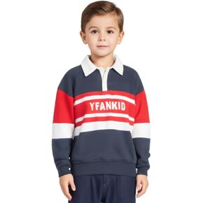 Little Boy Sweatshirt Pullover Long Sleeve Cute Kids Sweaters Shirt Crewneck Cotton Top Fall Oufits Winter Clothes