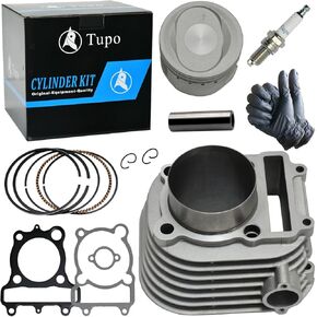 Tupo 71mm Cylinder Piston Ring Gasket Top End Rebuild Kit Compatible with Yamaha Bear Tracker 250 YFM250 YFM250R YFB250D YFB250E YFB250F YFB250UJ YFB250UK 1989-2004