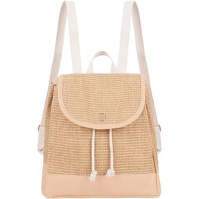نساء متوسطة القش المنسوجة على الظهر رافعة الرباط Daypack Beach Lage