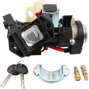 Agnition Switch Switch Lock Cylinder Assombly مع مفتاحين ، متوافق مع Hyundai Kia-2018-2020 Elantra GT ، 2016-2021 Tucson ، 2019-2021 Veloster & N ، 2018-2023 Rio ، 2017-2022 Sportage ، 81910-D3110