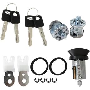 مجموعة اسطوانة الإشعال وقفل الباب مع مفاتيح Ford F250 F350 F450 Super Duty 1997-2007