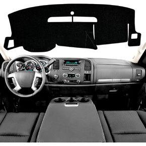 غلاف DASH مخصص ل CHEVY CHEVROLET SILVERADO 1500 LT / WT 2007-2013 2500 HD / 3500 2007-2013 ، GMC Sierra Dashboard Cover Dashcover Dash Mat Pad Pad Pad