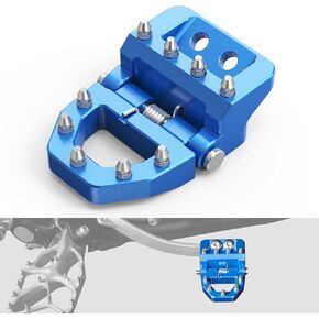 Motorcycle Stepped Brake Pedal Step Plate Collapsible Compatible with KTM 125-500 XC XCF XCW SX SXF EXC EXCF 2017-24,Compatible with GasGas EX EC MC 125-300 2021-24,See fitment