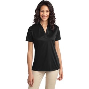 Port Authority Ladies Silk Touch Performance Polo. L540 Black