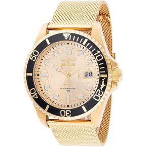 Invicta Pro Diver Men 43mm Stainless Steel Gold Gold dial PC32 Quartz