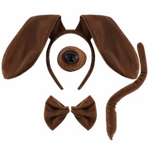 مجموعة أزياء الكلب Dachshund ، أذني الكلب ، عادل ، Tail Tie tise dachshund هدايا ، جرو ، إكسسوارات حفلات الأذنين للنساء للنساء