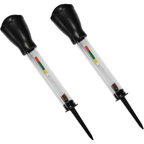 Battery Hydrometer Tester, 11In Electrolyte Hydraulic Density Meter for Golf Cart/Deep Cycle Battery, Professional Car Battery Repairing Tool for Fast Detection (2PCS)