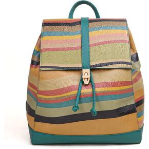 BOYATU Genuine Leather Backpack for Women: Best Fashion Ladies Backpacks Purses - Casual Designer Colorful Back Pack Bag for Travel
